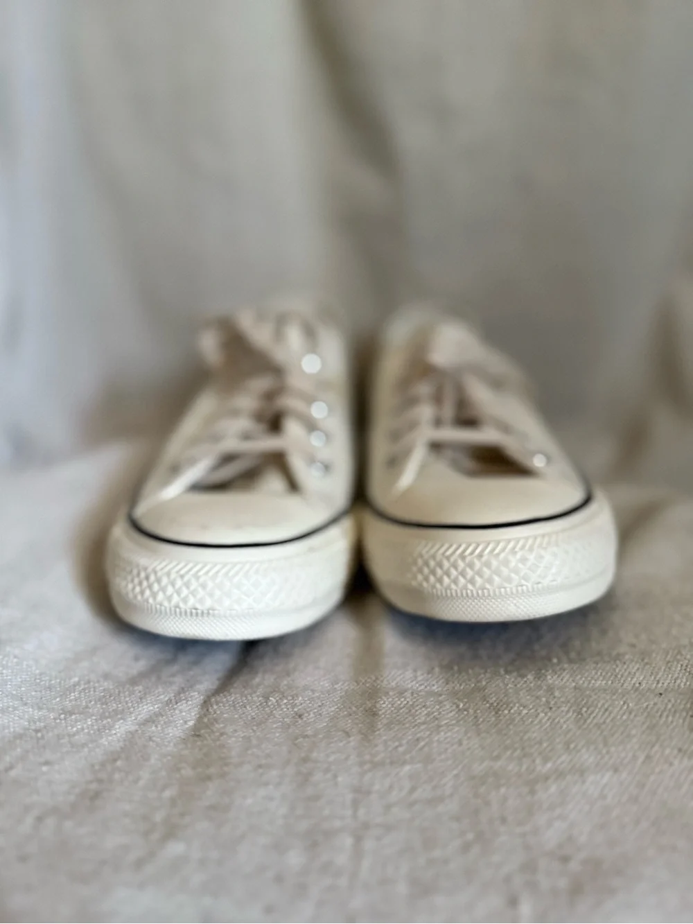 Converse Low-Top Canvas Sneakers - Cream